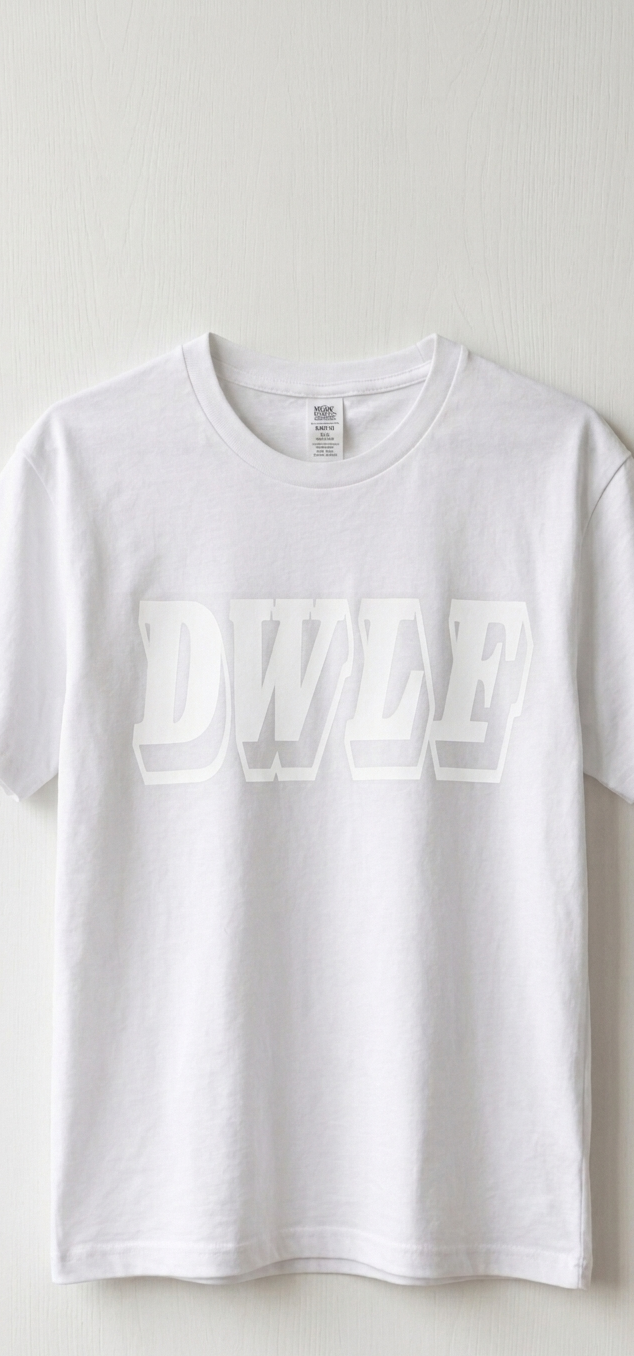 DWLF White on White T-Shirt